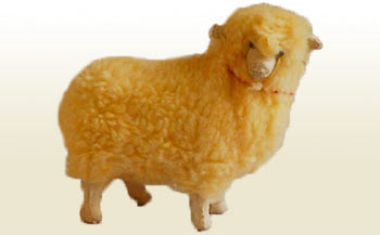 Figura de oveja - Yeso y Lana